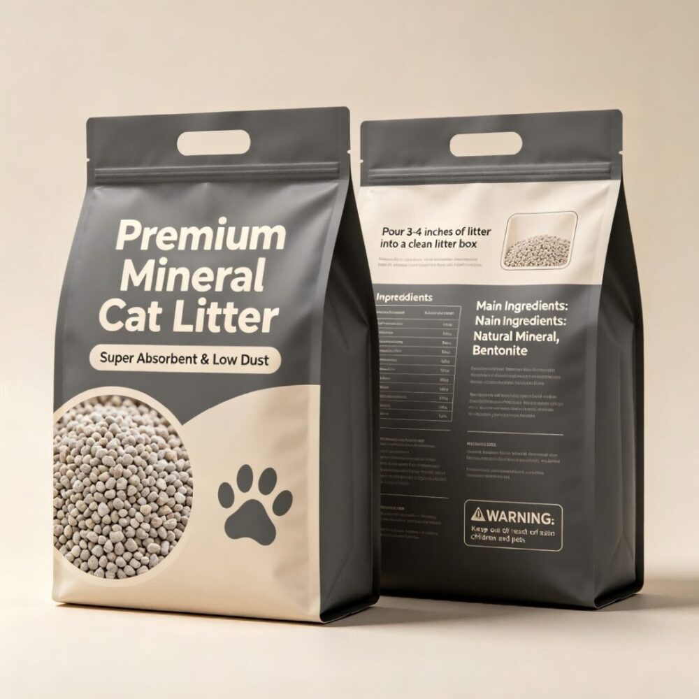 Bentonite Cat Litter-Low Dust Clumping